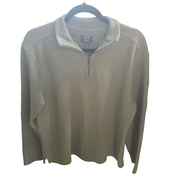 Joseph Abboud Mens Sz M Green Solid Long Sleeve Ribbed Pullover Sweatshirt - Picture 7 of 9